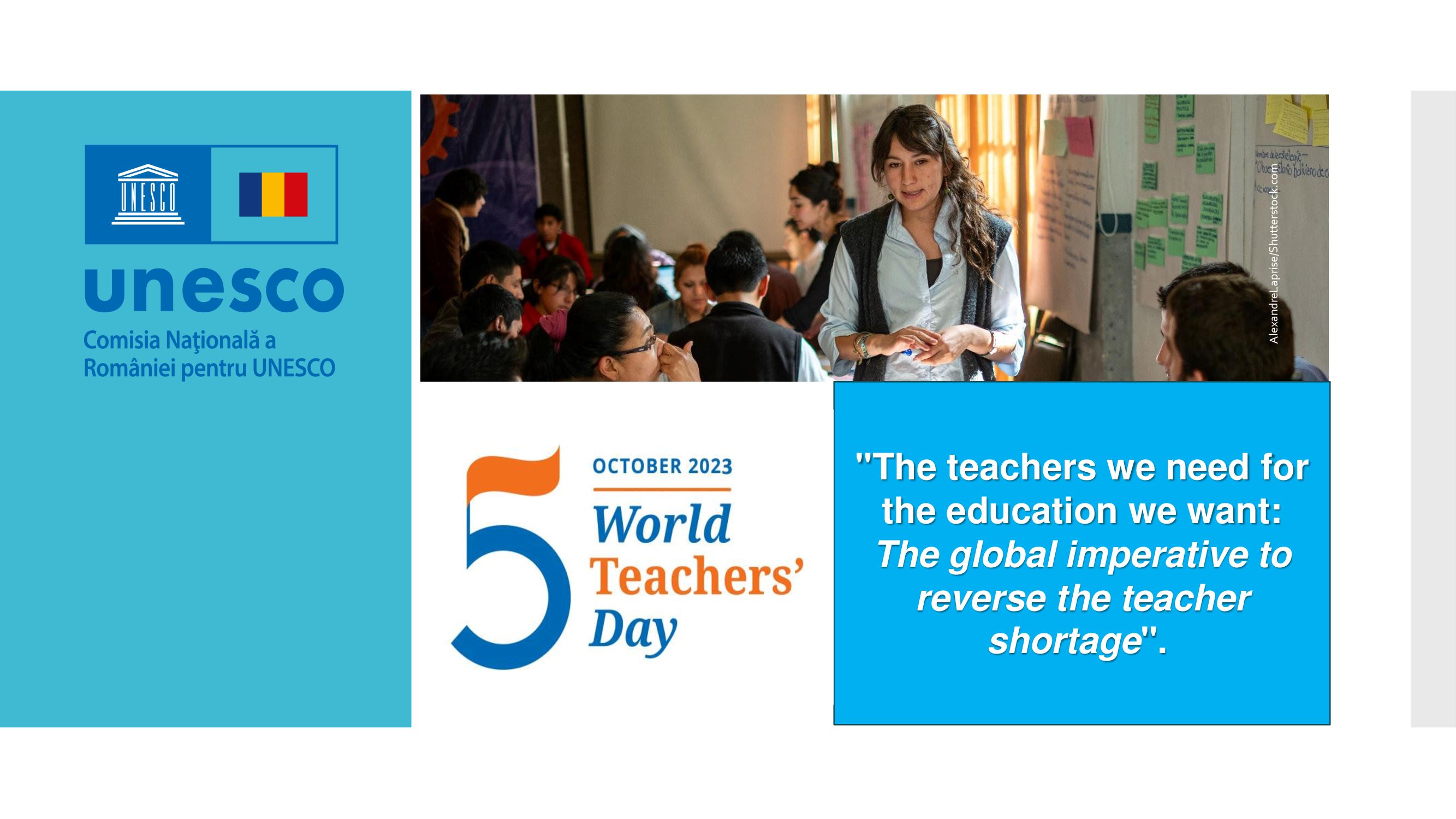 5 octombrie, Ziua Mondială a Profesorilor