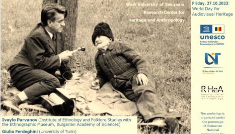 Fotografie de la Ziua mondială a patrimoniului audio-vizual celebrată la Universitatea de Vest din Timișoara