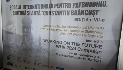 Fotografie de la Sighișoara sărbătorită de voluntarii internaționali pentru patrimoniu