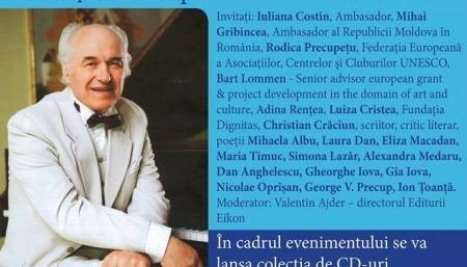 Fotografie de la Ziua Internaţională a Poeziei 2018 cu muzicianul Eugen Doga