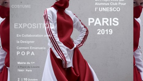 Fotografie de la Expoziția de design vestimentar “Futur Folk. Costume Royal” by Carmen Emanuela Popa se dezvăluie la Paris în perioada 2 – 10 octombrie