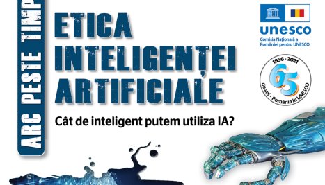 Fotografie de la Broșura ”Etica IA. Cât de inteligent putem utiliza IA?” – despre aplicabilitatea și etica Inteligenței Artificiale în diverse domenii