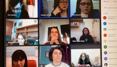 Fotografie de la Masă rotundă virtuală “La feminin în Știință și Cercetare”